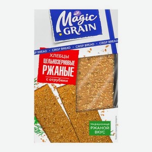Хлебцы цельнозерновые ржаные с отрубями Magic Grain 160г 160 г