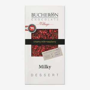 Молочный шоколад с кусочками малины Bucheron Village 85г 85 г