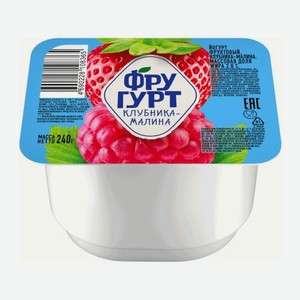 Йогурт густой со вкусом клубники и малины Фругурт 2% 240г 240 г