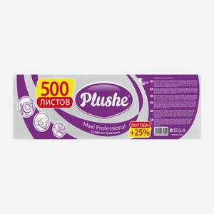 Салфетки бумажные однослойные Maxi Professional Plushe 500 листов 441 г