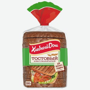 Хлеб Хлебный Дом тостовый с ржаной мукой 300 г
