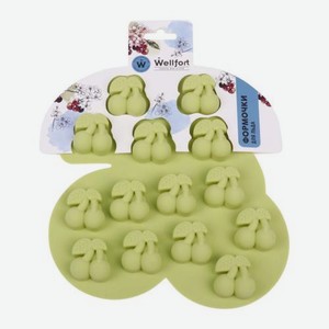 Форма силиконовая для льда Вишня 17.8*17см Wellfort 60 г