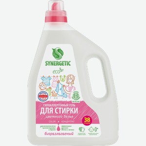 Гель для стирки Synergetic для цветного белья гипоаллергенный 2.28л 2.4 кг