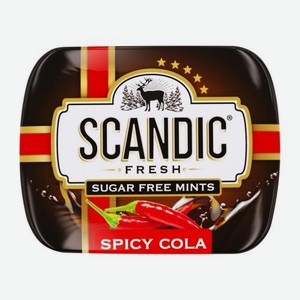 Конфеты освежающие без сахара пряная кола Scandic 14г 14 г