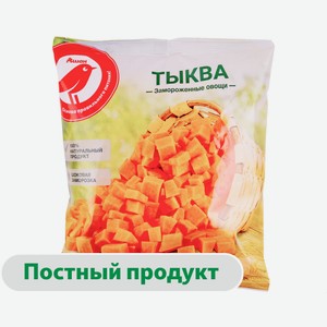 Тыква АШАН Красная птица резаная кубики замороженная, 400 г