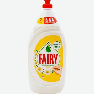 Средство для мытья посуды Fairy Нежные руки ромашка и витамин Е 1.35л, 1 шт