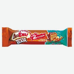 Конфеты ДаЁжъ! Вафельный батончик (Wafer Bar) с карамелью арахисом и солеными кранчами 54 г