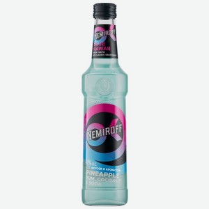 Пивной напиток Nemiroff Blue Hawaii пастеризованный 7% 330мл, 330 мл
