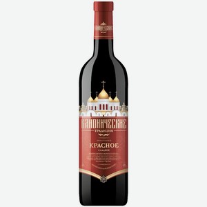 Вино Канонические Традиции Кагор столовое красное сладкое 11.5% 700мл