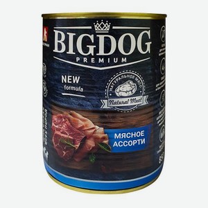 Влажный корм для собак Мясное ассорти Zoogurman Big Dog 850г 850 г