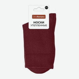 Женские носки утепленные бордовые р.23-25 ТД25 42 г