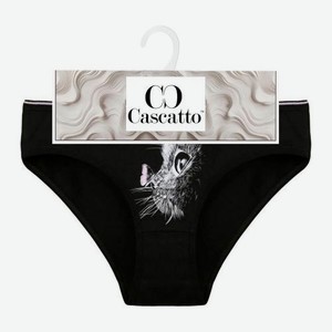 Женские трусы черные Кошка р.s-2xl Vilena в ассортименте 30 г