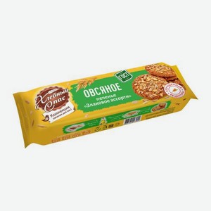 Овсяное печенье Злаковое ассорти Хлебный спас 250г 250 г