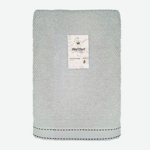 Махровое полотенце со строчкой 70*115см жаккард Wellfort 350 г