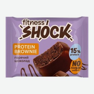 Пирожное протеиновое Брауни горячий шоколад Fitnesshock 50г 50 г