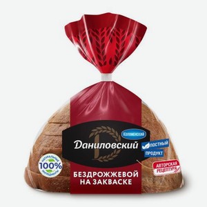 Хлеб Даниловский бездрожжевой ржано-пшеничный нарезанный 350г 300 г