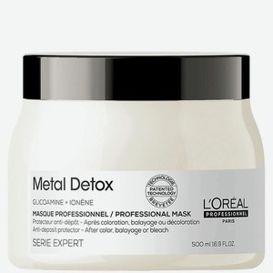 L OREAL PROFESSIONNEL Восстанавливающая маска для волос после осветления и окрашивания Metal Detox, 500 мл