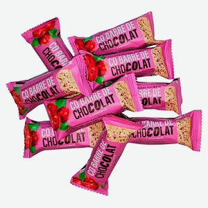 Конфеты мультизлаковые Co barre de CHOCOLAT с клюквой, вес цена за 1 кг