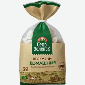 Пельмени СЕЛО ЗЕЛЁНОЕ Домашние, категория В, 800г