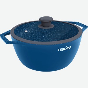 Кастрюля TESORO Delio Induction total azure, литой алюминий, 4л, Арт. TDL020140tai