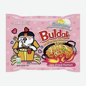 Лапша Samyang Buldak Хот Чикен Карбонара острая 130г 130 г