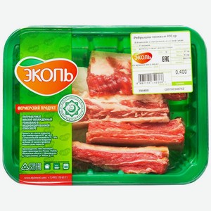 Ребрышки говяжьи охлажденные Эколь Халяль 400г
