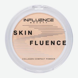 Компактная пудра для лица с коллагеном тон 01 Светло-бежевый Influence Beauty Skinfluence 8 г