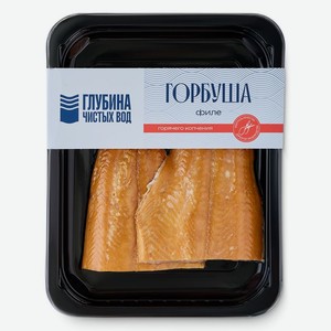 Горбуша Глубина Чистых Вод филе-кусок горячего копчения, 200г