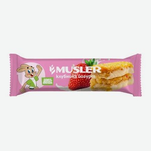 Батончик-мюсли Банан в темной глазури/Клубника в йогуртовой глазури Musler в ассортименте 30г 30 г