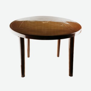 Стол круглый шоколадный