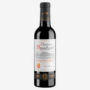 Вино Chateau Bonfort Montagne Saint-Emilion красное сухое Франция, 0,375 л