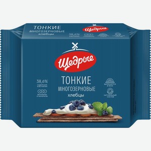 Хлебцы Щедрые многозерновые тонкие 170г, 170 г