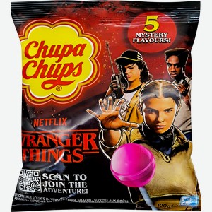 Карамель CHUPA CHUPS Stranger Things Правильный мир, 12г
