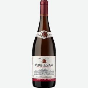 Вино BARON LASSAL ординарное красное полусладкое, 0.75л
