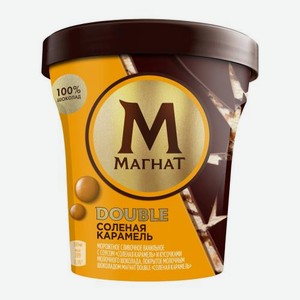 Мороженое Магнат Пинта Соленая карамель с кусочками настоящего шоколада 310г 310 г