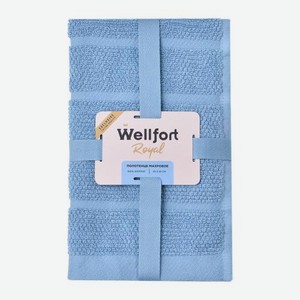 Махровое полотенце 30*50см синее Royal Wellfort Piksie 88 г
