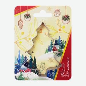 Форма для печенья Свежий ветер Новогодний принт 8*6*1.5см