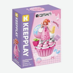 Конструктор Клубничный капкейк 120 деталей Qman 350 г