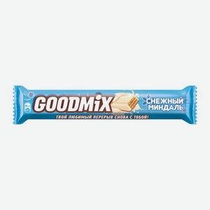Шоколадный батончик со вкусом миндаля с хрустящей вафлей Goodmix 40г 40 г