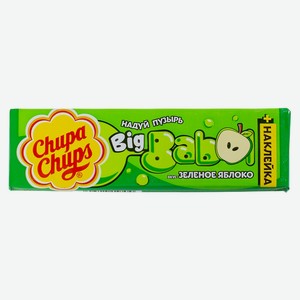 Жевательная резинка Chupa Chups БИГ БАБОЛ со вкусом зеленого