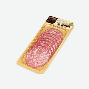 Колбаса сырокопченая Палермо нарезка Егорьевская колбасно-гастрономическая фабрика 100 г