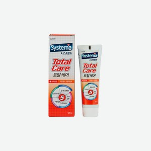 Зубная паста Lion Systema Total Care комплексный уход со вкусом апельсина 120 г