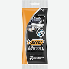 Бритвы Одноразовые Бик, 5 Шт.