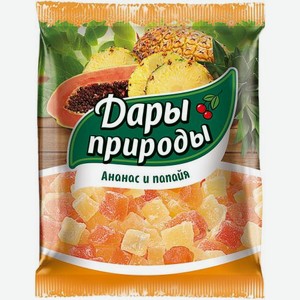Цукаты ананас и папайя Дары Природы 150г 150 г