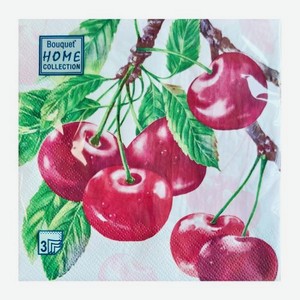 Бумажные салфетки вишня Home Collection Bouquet 33*33см 20шт 100 г