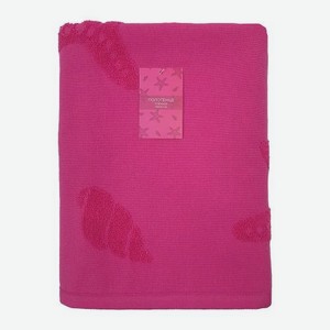 Махровое пляжное полотенце розовое Wellfort 70*130см 273 г