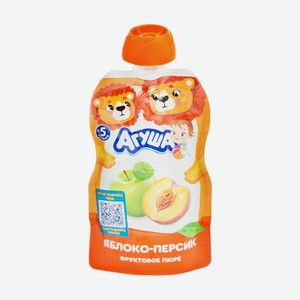 Фруктовое пюре, Агуша, 90 г, в ассортименте
