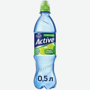 Вода Aqua Minerale Active Лайм-Мята без газа, 500мл