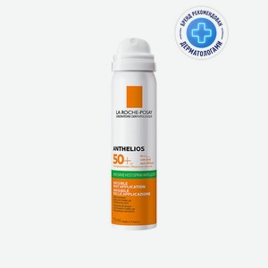 LA ROCHE-POSAY Anthelios Матирующий солнцезащитный спрей-вуаль для жирной и нормальной кожи лица, защита от солнца SPF 50 PPD 27, 75 мл