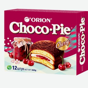 Мучное кондитерское изделие в глазури  Choco Pie Cherry  (Чо